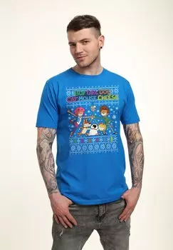 Футболка с принтом Henry Tiger, цвет Royal Blue