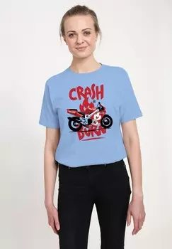 Футболка с принтом Henry Tiger, светло-голубой