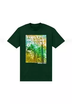 Футболка с принтом Henry Tiger, темно-зеленый