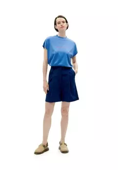 Футболка с принтом HERE COMES THE SUN Thinking Mu, темно-синий деним