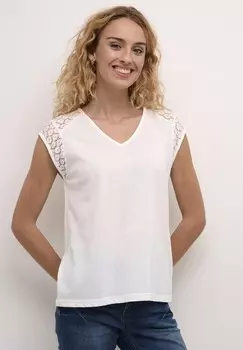 Футболка с принтом HERMI Cream, белый