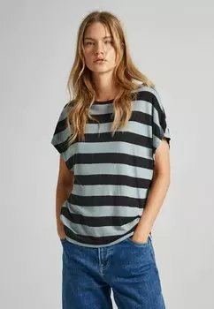 Футболка с принтом HERMIONE Pepe Jeans, цвет hydro green