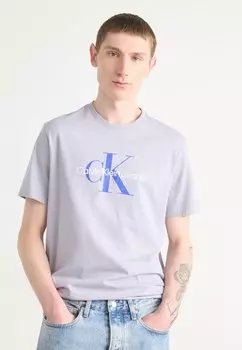 Футболка с принтом HERO MONOLOGO TEE Calvin Klein Jeans, сиреневый
