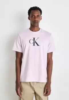 Футболка с принтом HERO MONOLOGO TEE Calvin Klein Jeans, светло-розовый