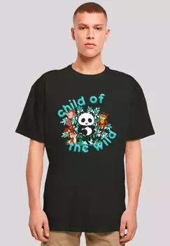 Футболка с принтом HEROES OF CHILDHOOD TAO TAO CHILD OF THE WILD F4NT4STIC, черный
