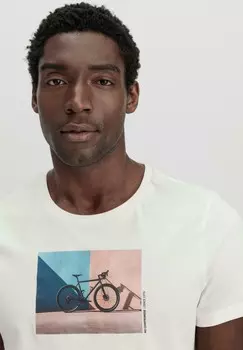 Футболка с принтом hessnatur, белый