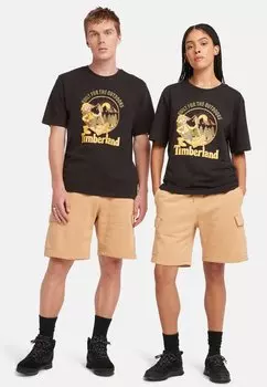 Футболка с принтом Hike Out Graphic Timberland, черный