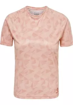 Футболка с принтом HMLACTIVE Hummel, цвет mellow rose