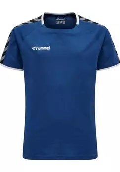 Футболка с принтом HMLAUTHENTIC KIDS TRAINING TEE Hummel, цвет true blue