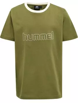 Футболка с принтом HMLCLOUD Hummel, цвет olive branch