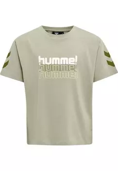 Футболка с принтом HMLCLOUD Hummel, цвет tea