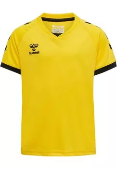 Футболка с принтом HMLCORE VOLLEY TEE KIDS Hummel, цвет blazing yellow
