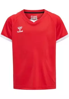 Футболка с принтом HMLCORE VOLLEY TEE KIDS Hummel, цвет true red