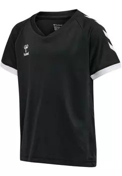Футболка с принтом HMLCORE VOLLEY TEE KIDS Hummel, цвет black