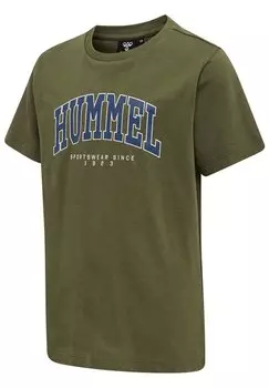 Футболка с принтом HMLFAST 2-PACK Hummel, цвет sargasso sea kalamata