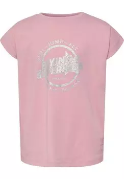Футболка с принтом HMLFSK HOP S/S Hummel, цвет zephyr