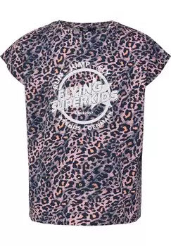 Футболка с принтом HMLFSK HOP S/S Hummel, цвет black iris zephyr