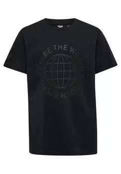 Футболка с принтом HMLGLOBAL Hummel, цвет black