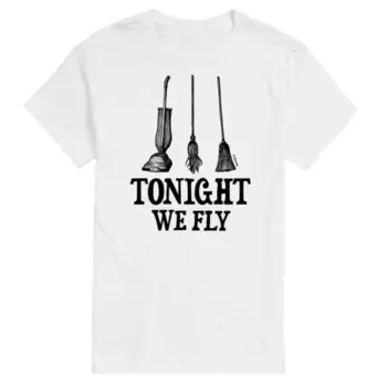 Футболка с принтом "Hocus pocus" и надписью "Tonight we fly" для высоких и полных Disney, белый