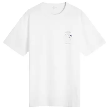 Футболка с принтом Holger Globe Norse Projects, белый