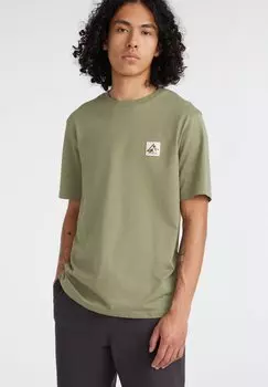 Футболка с принтом HOLLYRIDGE O'Neill, темно-зеленый лишайник