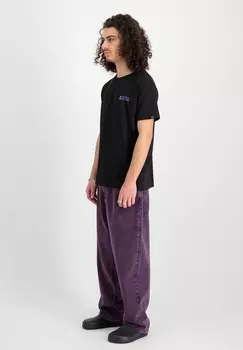 Футболка с принтом HOLOGRAPHIC Alpha Industries, черный