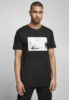 Футболка с принтом HOME SICK Mister Tee, черный