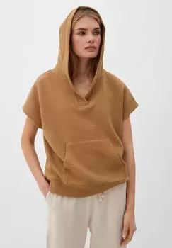 Футболка с принтом HOODIE MET KORTE MOUWEN s.Oliver, цвет sandstein