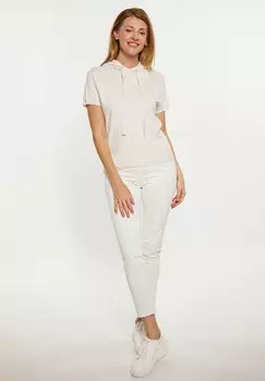 Футболка с принтом HOODIE usha, белый