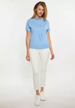 Футболка с принтом HOODIE usha, светло-голубой