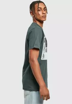 Футболка с принтом HOOP LIFE Mister Tee, зеленый