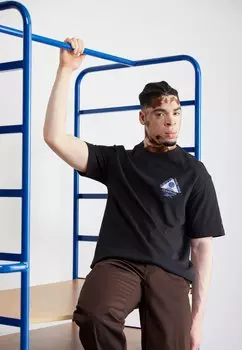 Футболка с принтом Hoopwear Tee Reebok, черный
