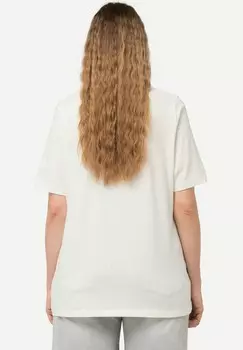 Футболка с принтом HOPE SHORT SLEEVE V-NECK GRAPHIC Ulla Popken, кремовый