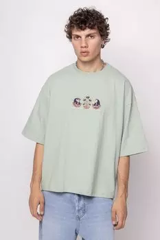 Футболка с принтом HORUS UNISEX Kaotiko, зеленый