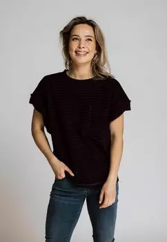 Футболка с принтом HSVEA SPECIAL Zhrill, черный