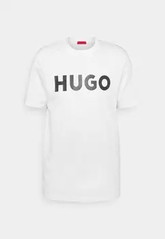 Футболка с принтом HUGO, белый