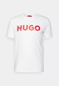 Футболка с принтом HUGO, белый