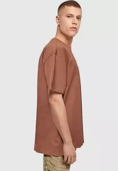 Футболка с принтом HUGS & LOVE HEART HUG HEAVY OVERSIZE Merchcode, коричневый