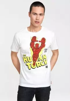 Футболка с принтом HUMAN TORCH LOGOSHIRT, цвет altwei