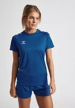 Футболка с принтом Hummel, бирюзовый
