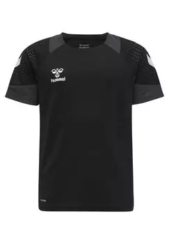 Футболка с принтом Hummel, черная