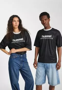 Футболка с принтом Hummel, черный