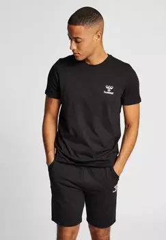 Футболка с принтом Hummel, черный