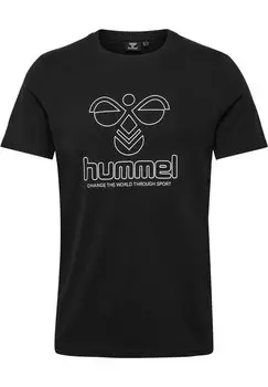 Футболка с принтом Hummel, черный