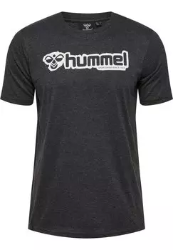 Футболка с принтом Hummel, черный