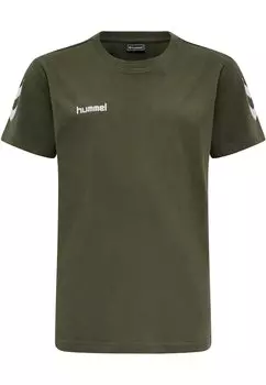 Футболка с принтом Hummel, цвет grape leaf