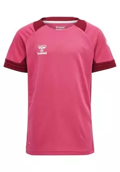 Футболка с принтом Hummel, цвет raspberry sorbet