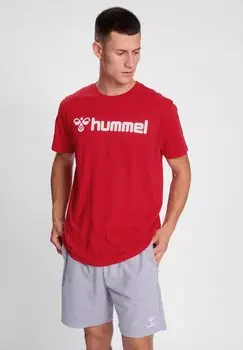 Футболка с принтом Hummel, красный