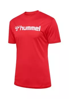 Футболка с принтом Hummel, красный