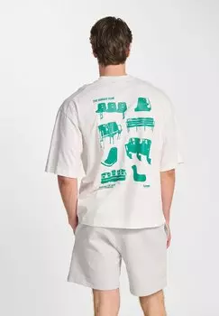 Футболка с принтом Hummel, кремовый